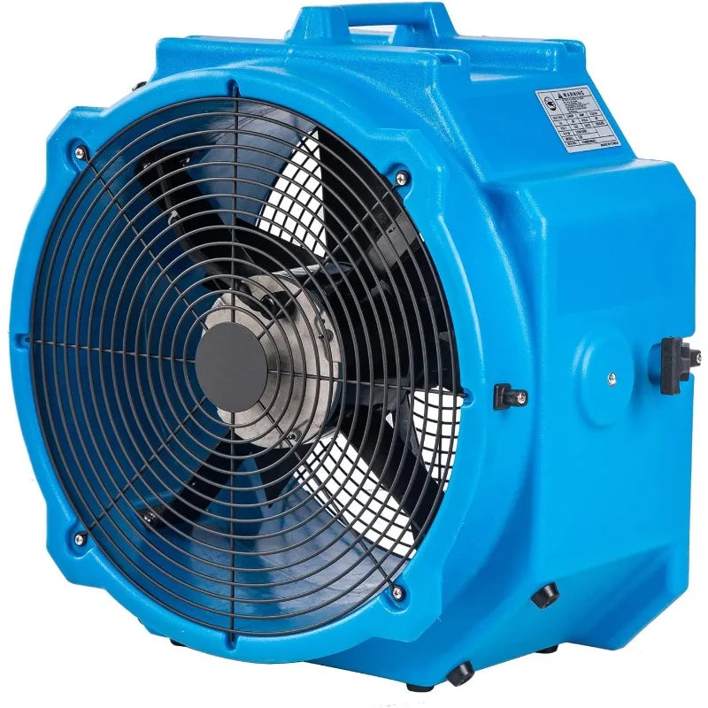 AM25AX 2-Speed 4000 CFM 18-Inch Axial Fan Air Mover Blower with Roto-Mold Housing for Water Damage Restoration
