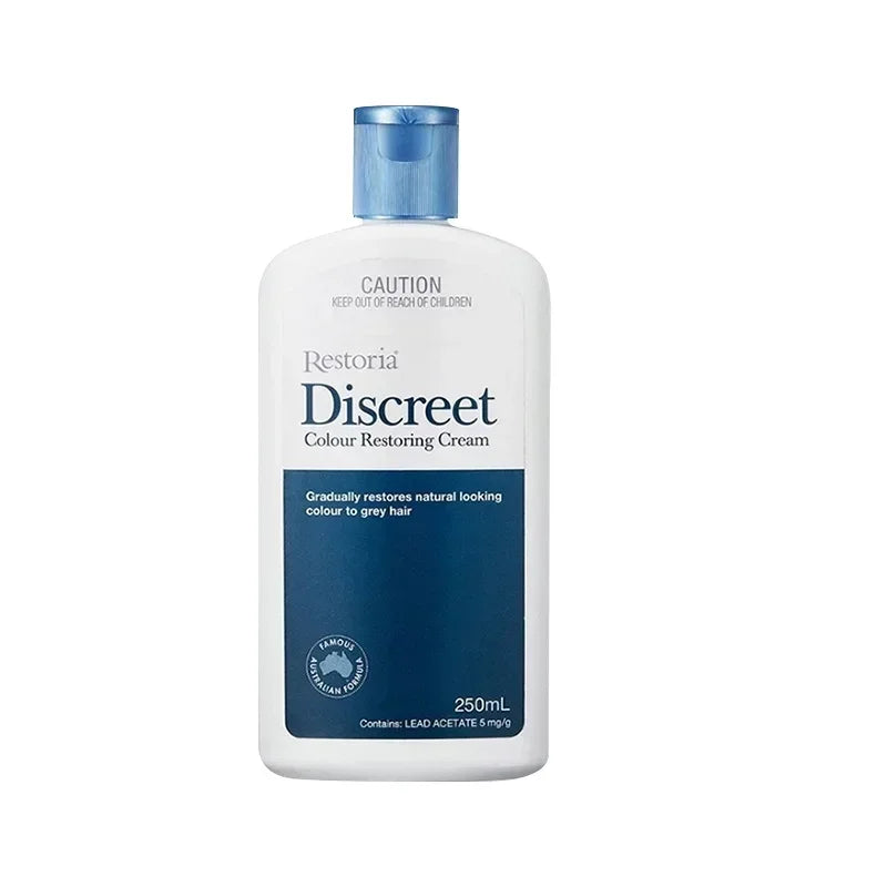 250ml Restoria Discreet Colour Restoring Cream,Grey Hair Treatment Reduce Grey Hair Care - Suitable for Men Women Shampoo