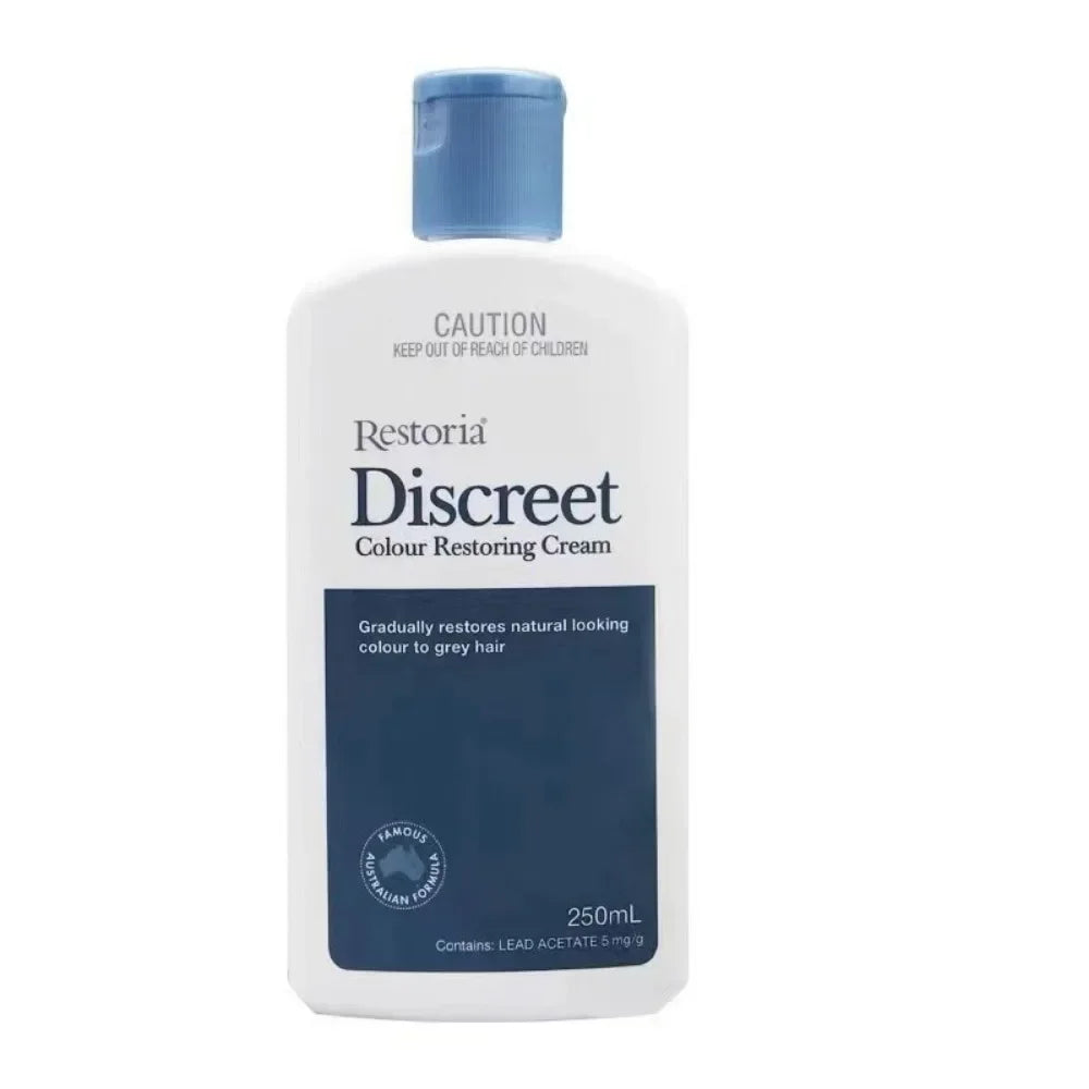 250ml Original Restoria Discreet Colour Restoring Cream Lotion Hair Care Reduce Grey Hair for Men and Women Hair Treatments