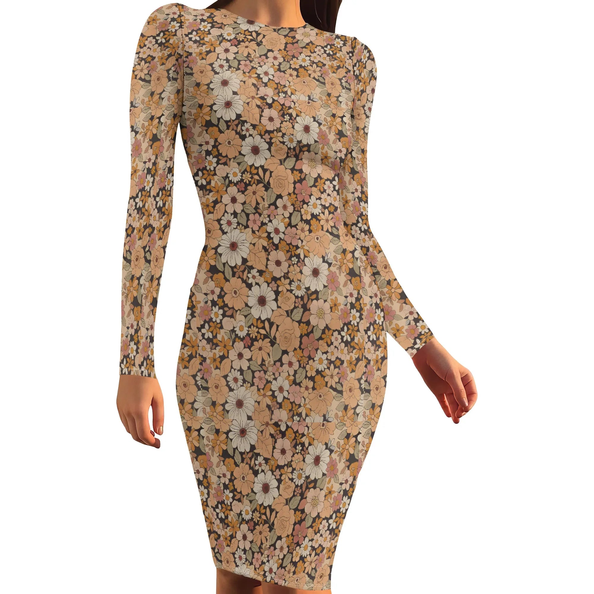 Bodycon Dresses for Women Sexy Midi Long Sleeve Date Night Sleeveless Club Party Casual Maxi Dress