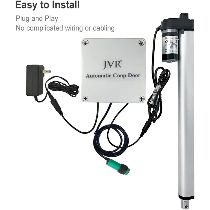Automatic Chicken Coop Smart Door Compatible With Alexa, Google Assistant, Home Assistant, Tuya - WiFi Electric Opener