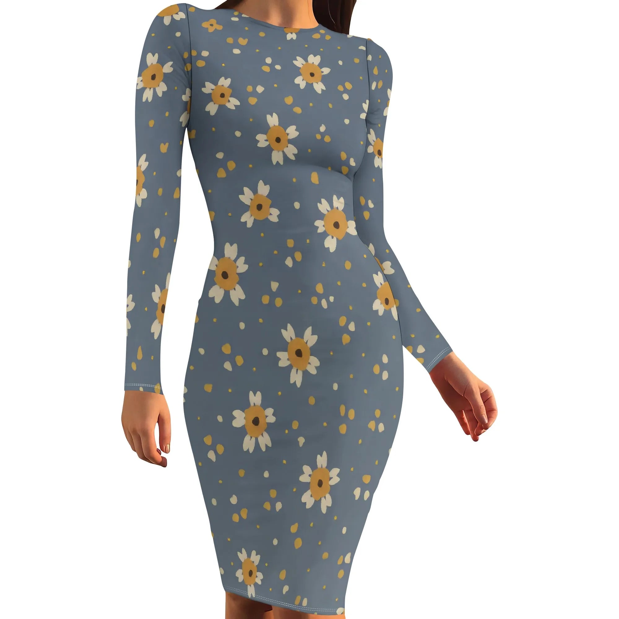 Bodycon Dresses for Women Sexy Midi Long Sleeve Date Night Sleeveless Club Party Casual Maxi Dress