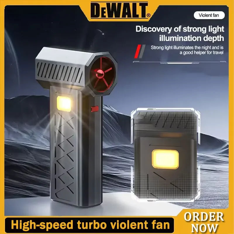 Brushless Electric Air Duster Turbo Jet Fan Violent Fan 6 Gears Adjustable 600000 RPM Cleaning Blower Portable Blowing Snow Tool