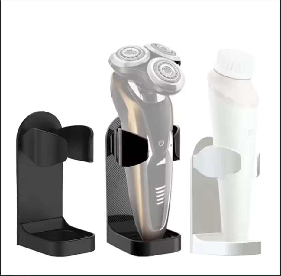 1Pc Bathroom Shaver Rack Wall Mounted Shaving Razor Holder Electric Toothbrush Holder Space Saving Traceless Toothbrush Organiz