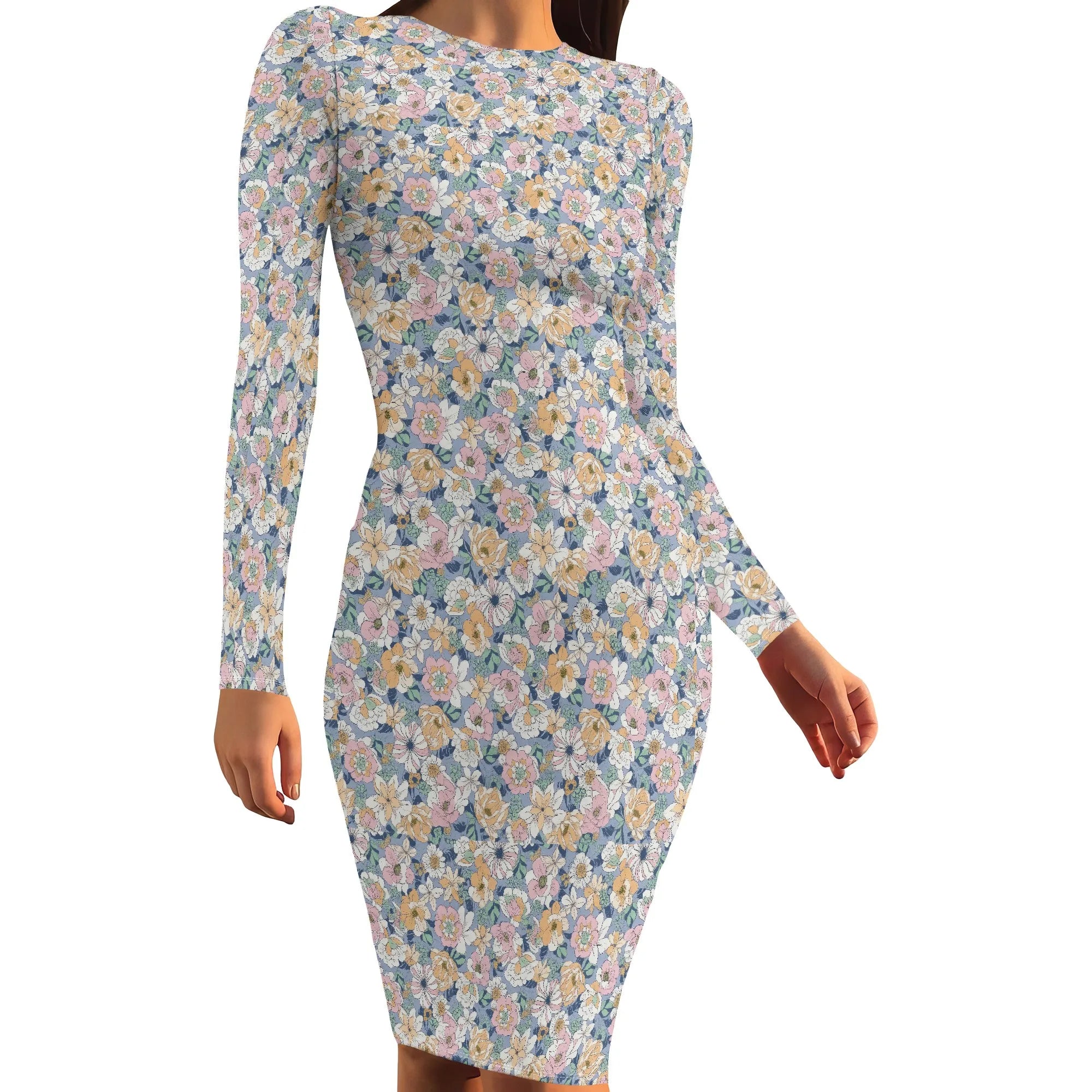 Bodycon Dresses for Women Sexy Midi Long Sleeve Date Night Sleeveless Club Party Casual Maxi Dress