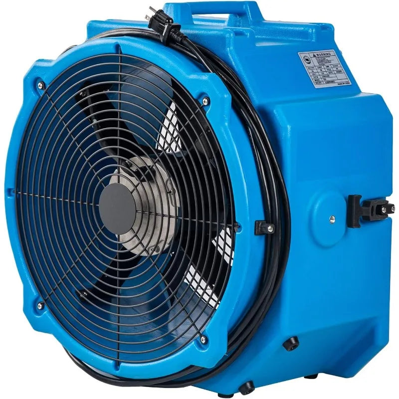 AM25AX 2-Speed 4000 CFM 18-Inch Axial Fan Air Mover Blower with Roto-Mold Housing for Water Damage Restoration
