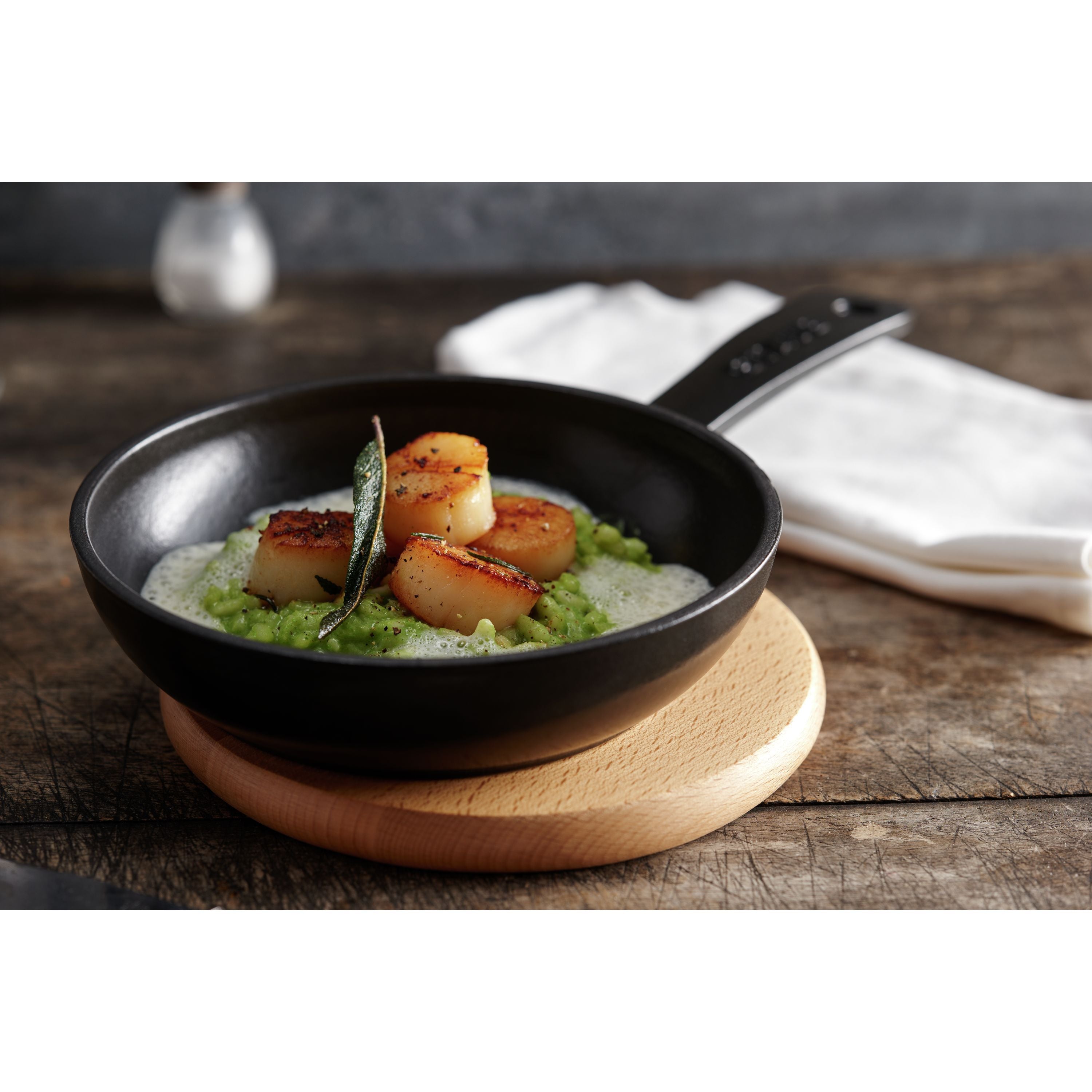 STAUB Pans 16 cm / 6.5 inch Cast Iron Frying Pan, Black