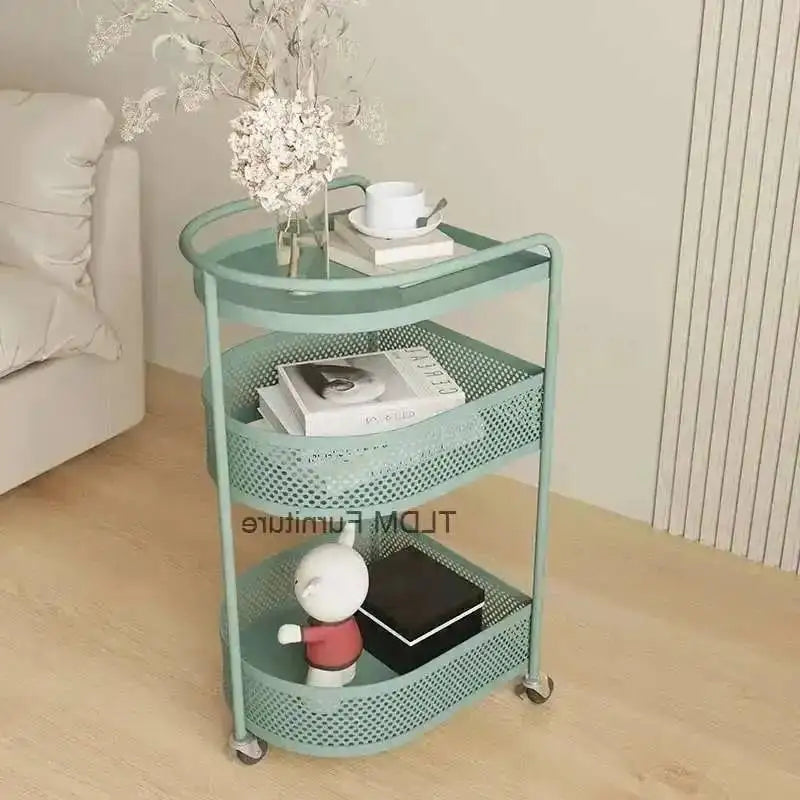 Trolley Book Organization Mobile Room Home Trolley Snack Storage and Storage Multiple Layers Rack 트롤리 Organizer Cart Living 카트