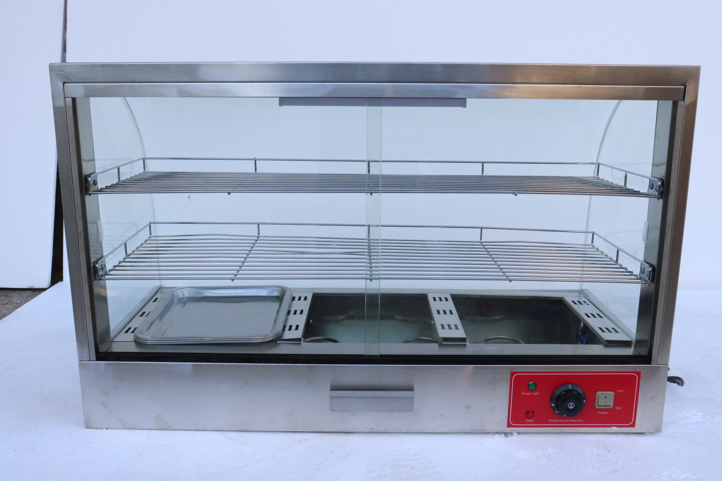 Hot Products Food Warming Cabinet Food Countertop Display Heater With Glass For Commercial Kitchen Equipment Factory Direct Sale
