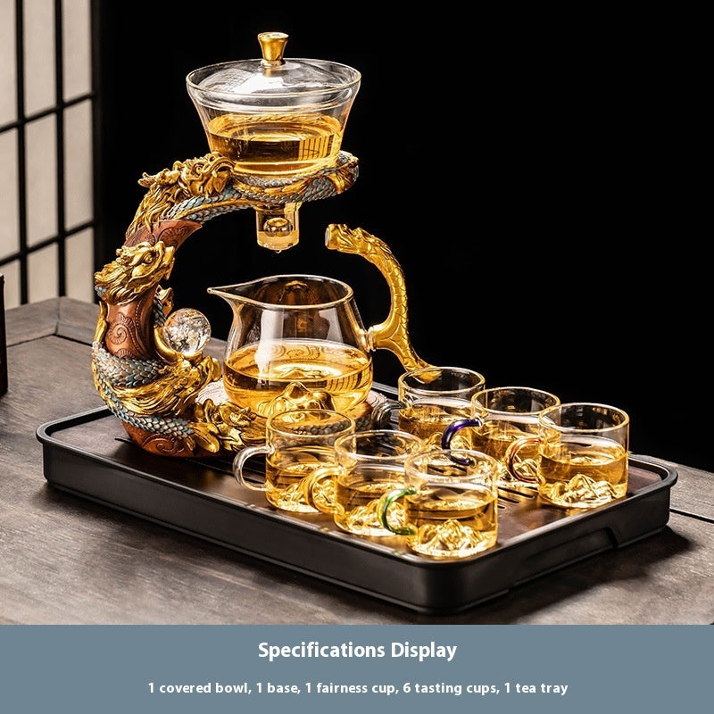 Glass Automatic Tea Set Home Lazy