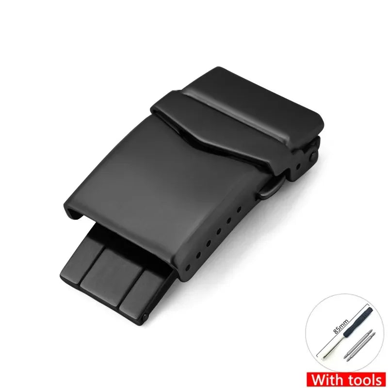 16mm 18mm 20mm 22mm Watch Clasp Deployment Buckle 316L Solid Stainless Steel Watch Folding Buckle Watchband Accessories