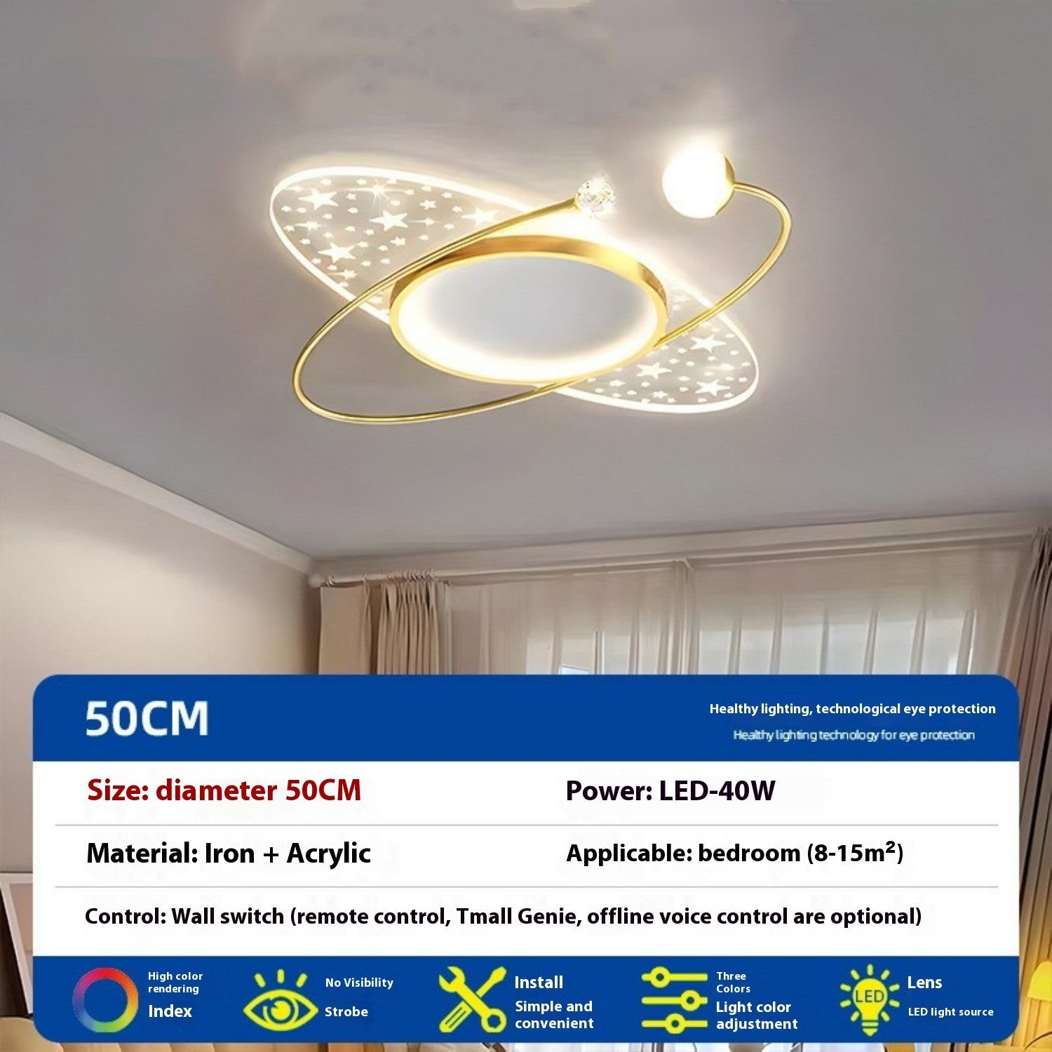 Modern And Minimalist Living Room Main Light