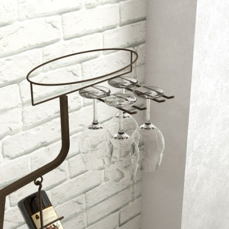 Unique Design Wine Bakers Rack, Freestanding Wine Rack With Storage Bottle, Wine Storage Home Bar For Liquor And Wine, Organizer For Kitchen, Dining Room