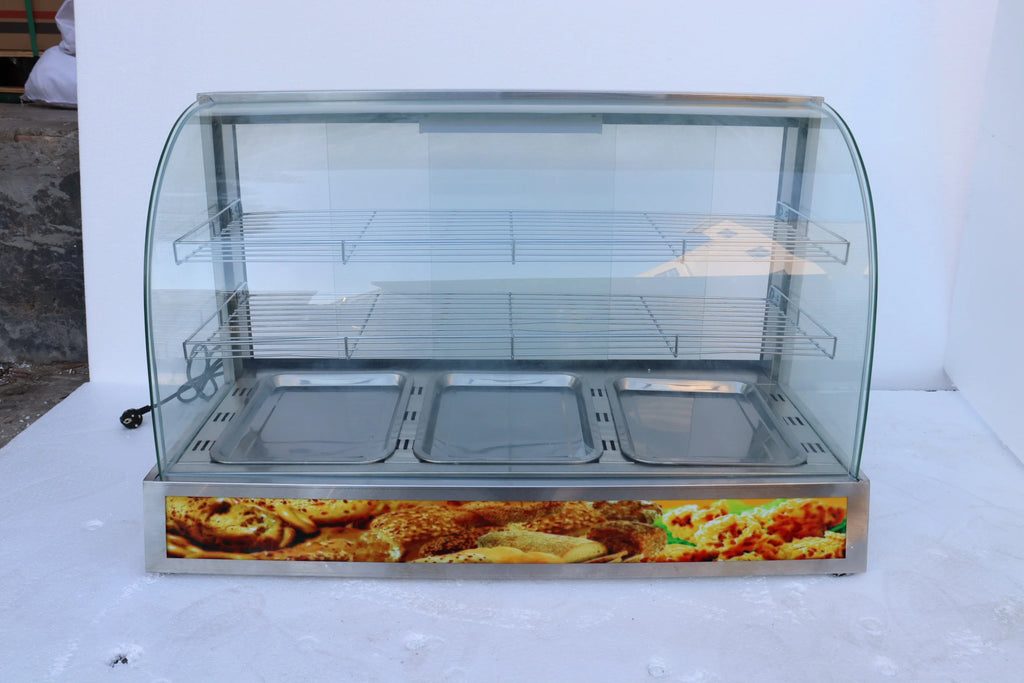 Hot Products Food Warming Cabinet Food Countertop Display Heater With Glass For Commercial Kitchen Equipment Factory Direct Sale