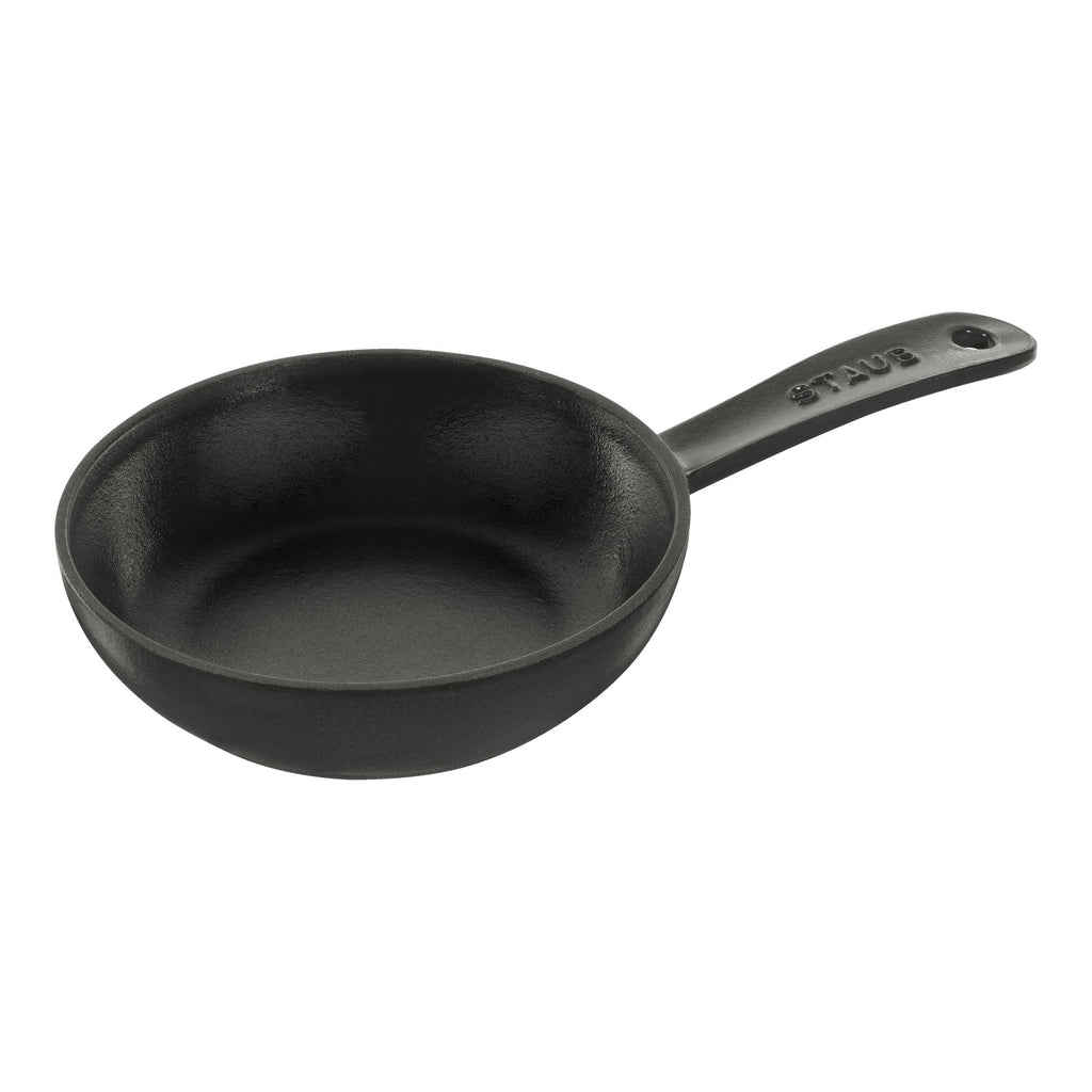 STAUB Pans 16 cm / 6.5 inch Cast Iron Frying Pan, Black