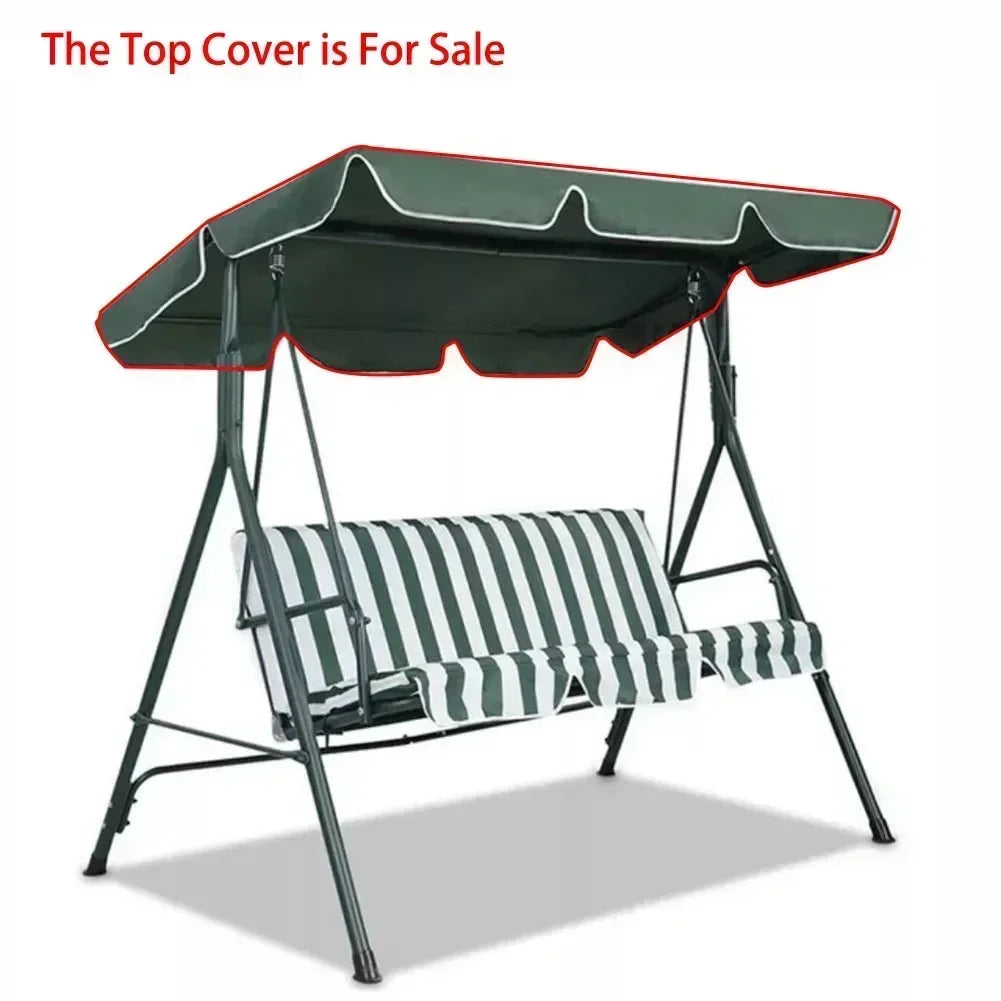 1pc Garden Swing Chair Top Cover Awning Top Rain Cover Canopy Swings Roof Canopy 164*114*15cm Garden Furniture Accessories