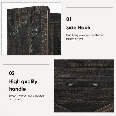 Shoe Cabinet, Entry Home Shoe Cabinet, Entrance Balcony Storage Cabinet, Large Capacity Shoe Rack, Grey