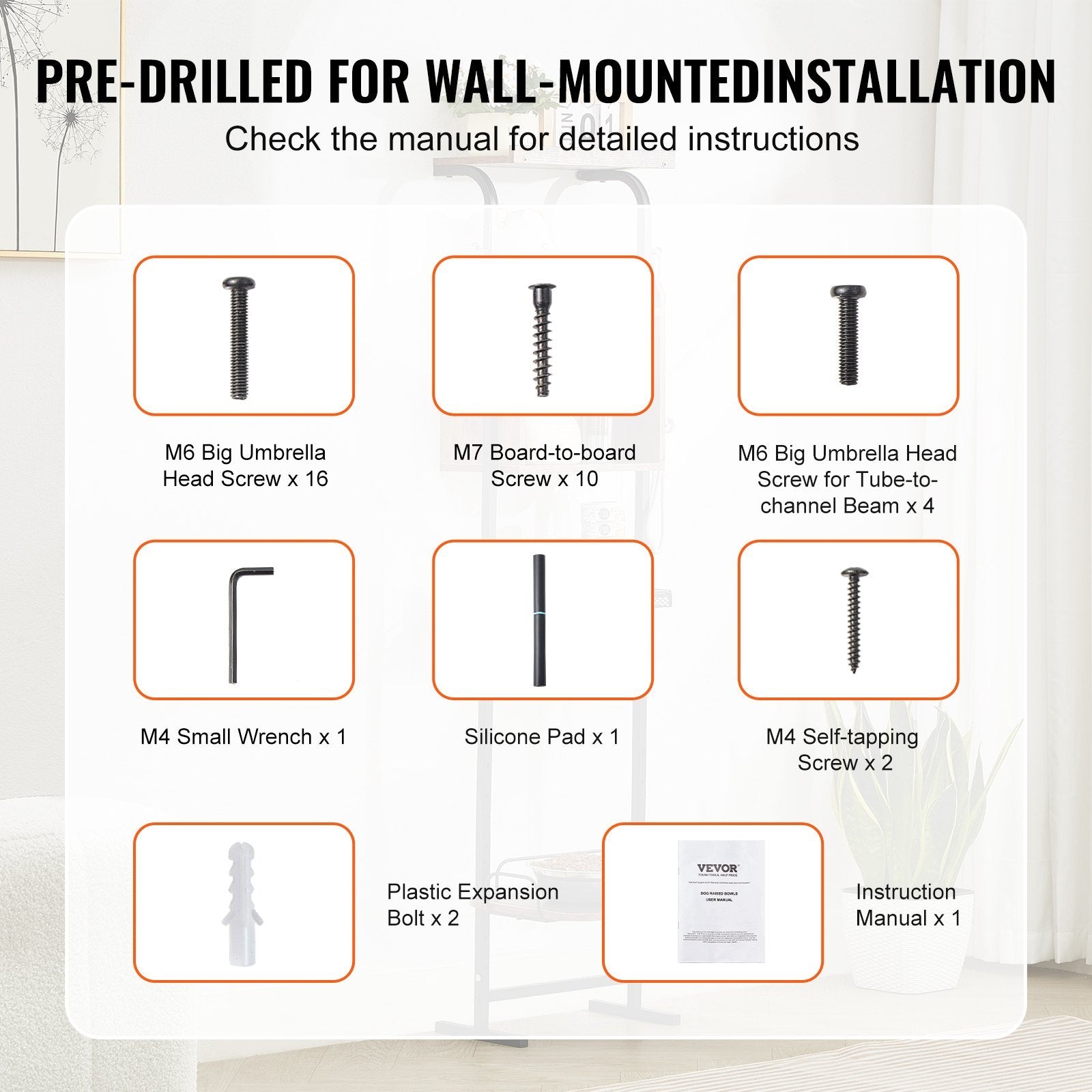 Pet Feeding Station With Storage Dog Food Toy Organizer Raised Dog Bowls