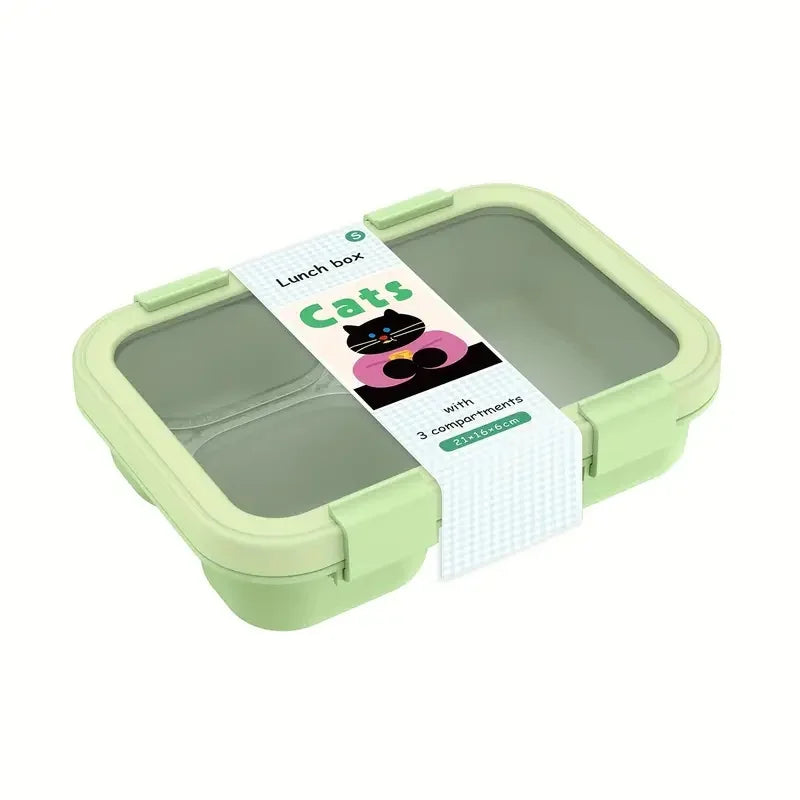 Bento Box Leakproof Lunch Food Storage with Stackable Design Carry Handles Office School for Kitchen Restaurant Use Lunch Box