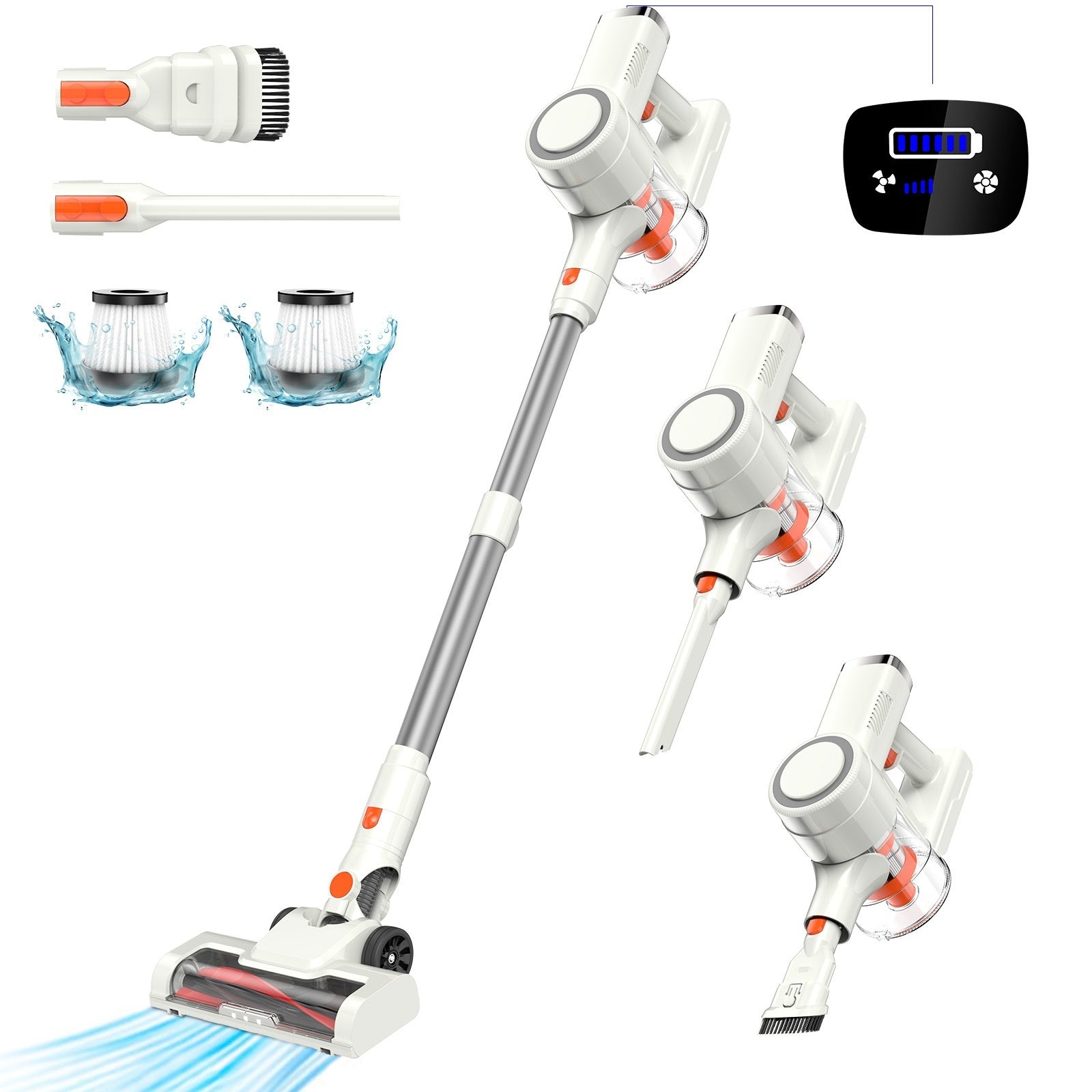 180W Brushless Vacuum Cleaner Household 20kpa Large Suction Handheld