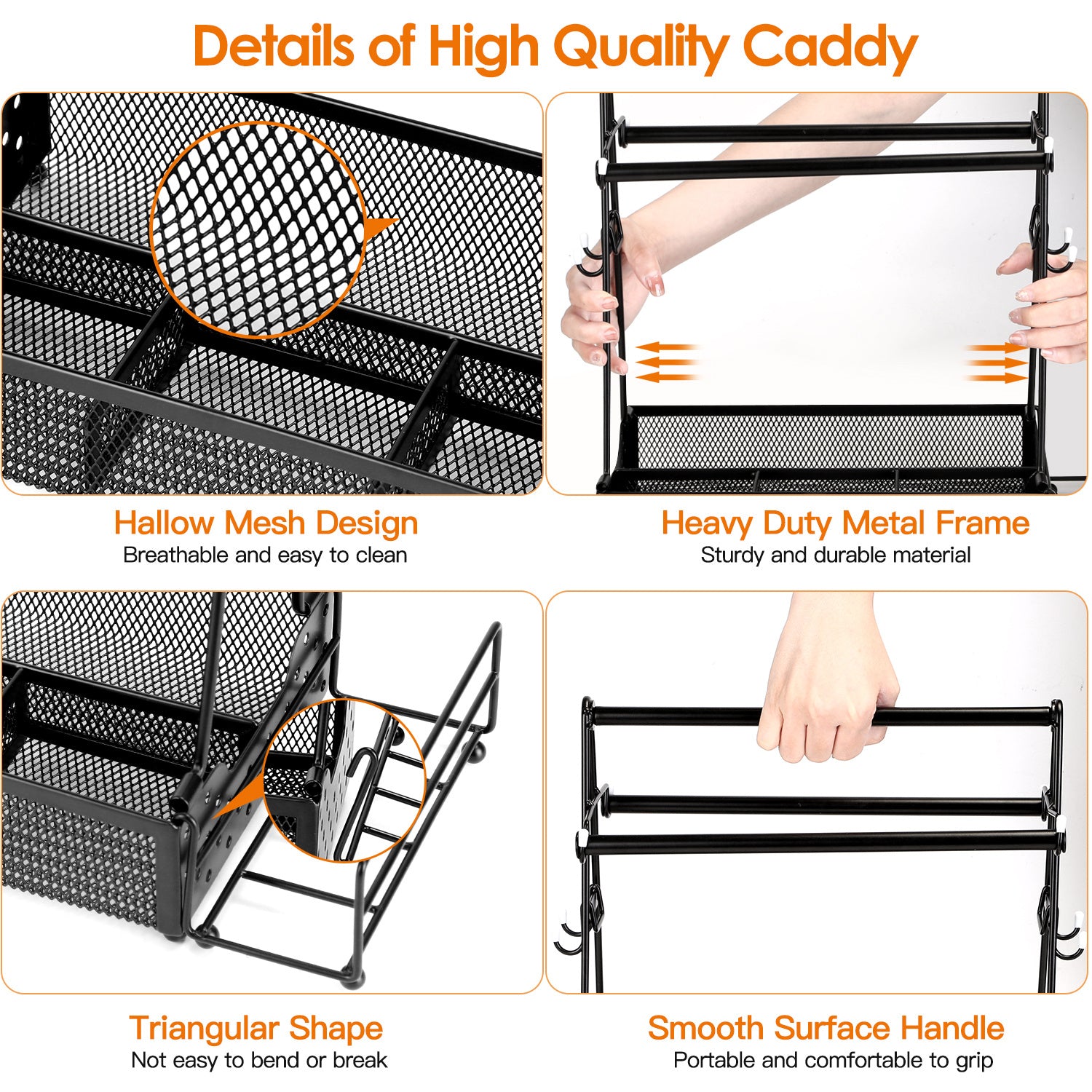 Utensil Caddy Metal Grill Caddy With Paper Towel Holders Utensil Holder For Outdoor Picnic Barbecue Camping Grilling Tools Storage Organizer Barbecue Accessories.