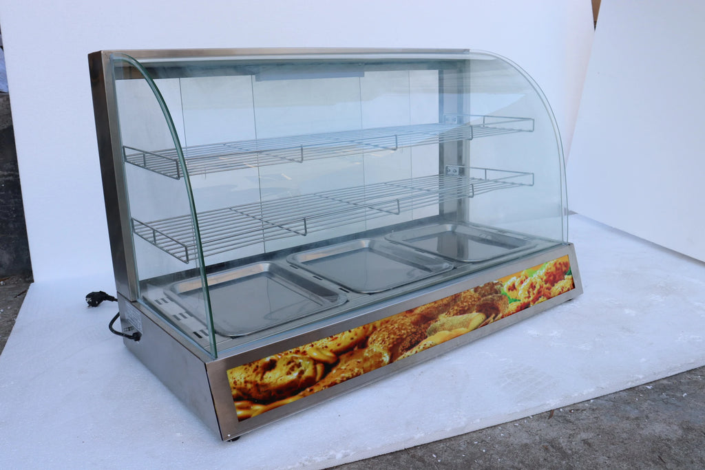 Hot Products Food Warming Cabinet Food Countertop Display Heater With Glass For Commercial Kitchen Equipment Factory Direct Sale