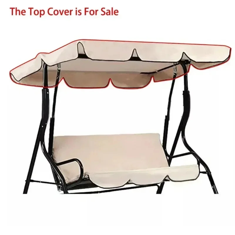 1pc Garden Swing Chair Top Cover Awning Top Rain Cover Canopy Swings Roof Canopy 164*114*15cm Garden Furniture Accessories