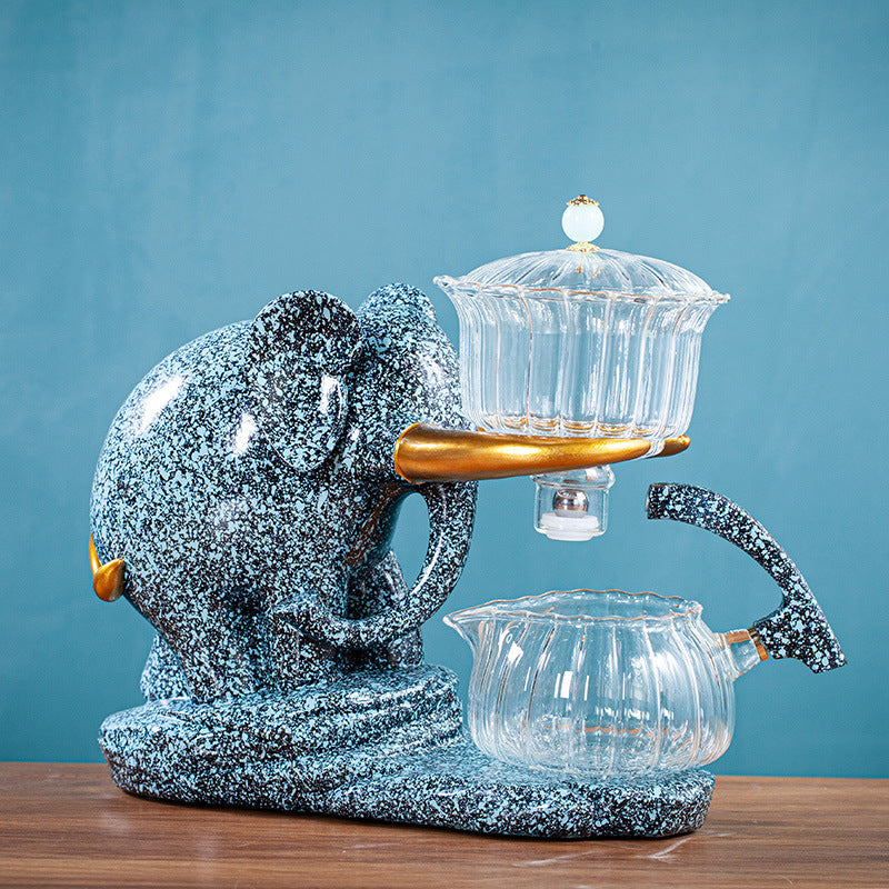 Glass Kung Fu Tea Set Home Jixiang Lazy Automatic Tea Set Office Tea Infuser Company Activity Gifts