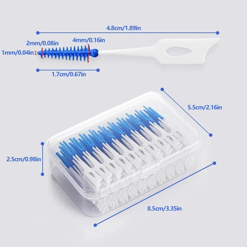 200Pcs/box Dental Floss Stick Tooth Cleaning Interdental Brush Dental Floss Pick Oral Hygiene Care Ultra-Fine Dental Floss