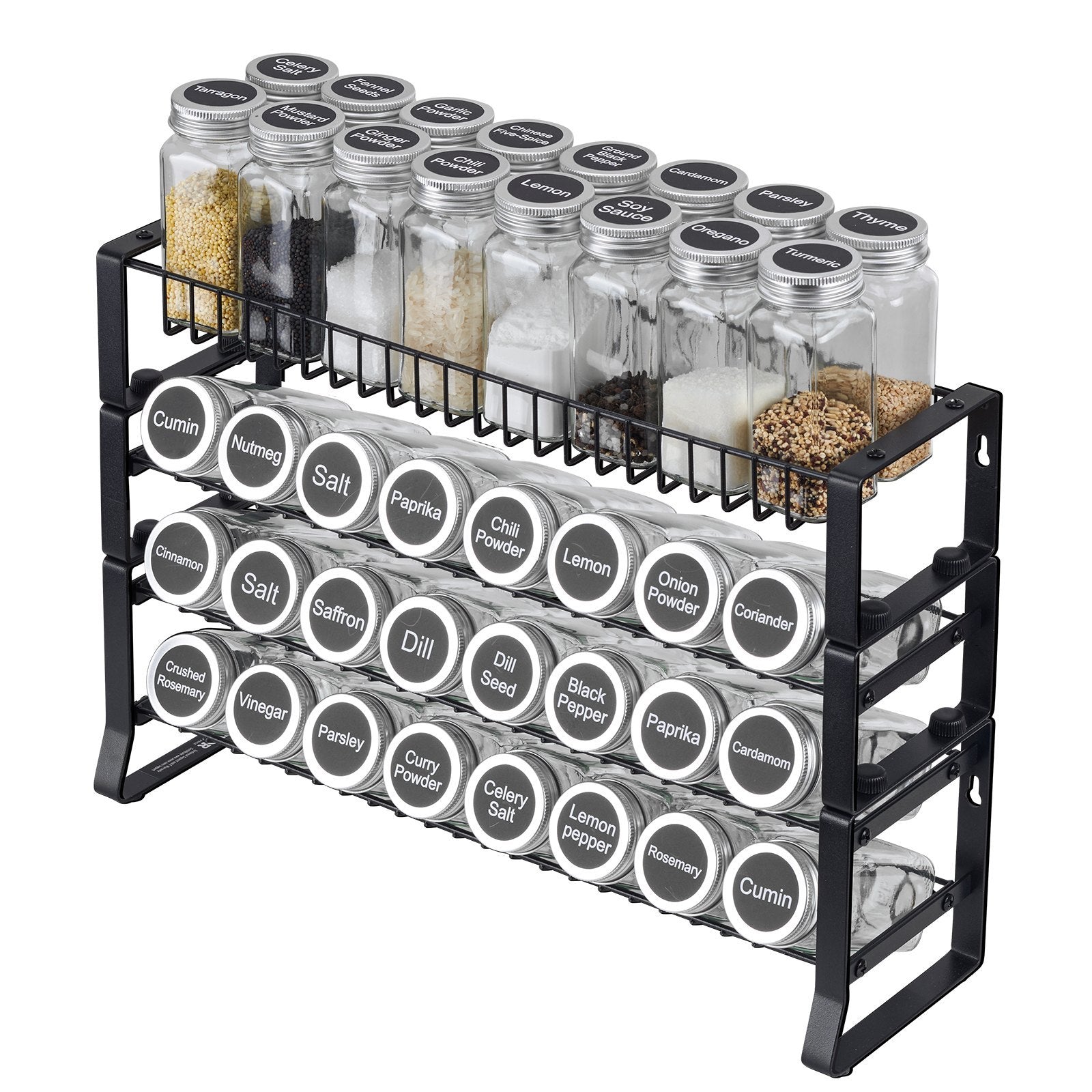 Spice Rack Organizer For Cabinet Kitchen Countertop Seasoning Organizer 18x11 In.