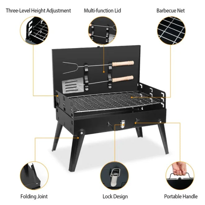 Outdoor Portable Foldable Charcoal Grill