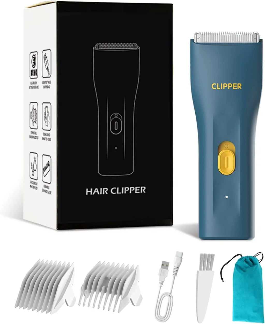 2023Men's Electric Groin Hair Trimmer Pubic Hair Trimmer Body Grooming Clipper for Men Bikini Epilator Rechargeable Shaver Razor