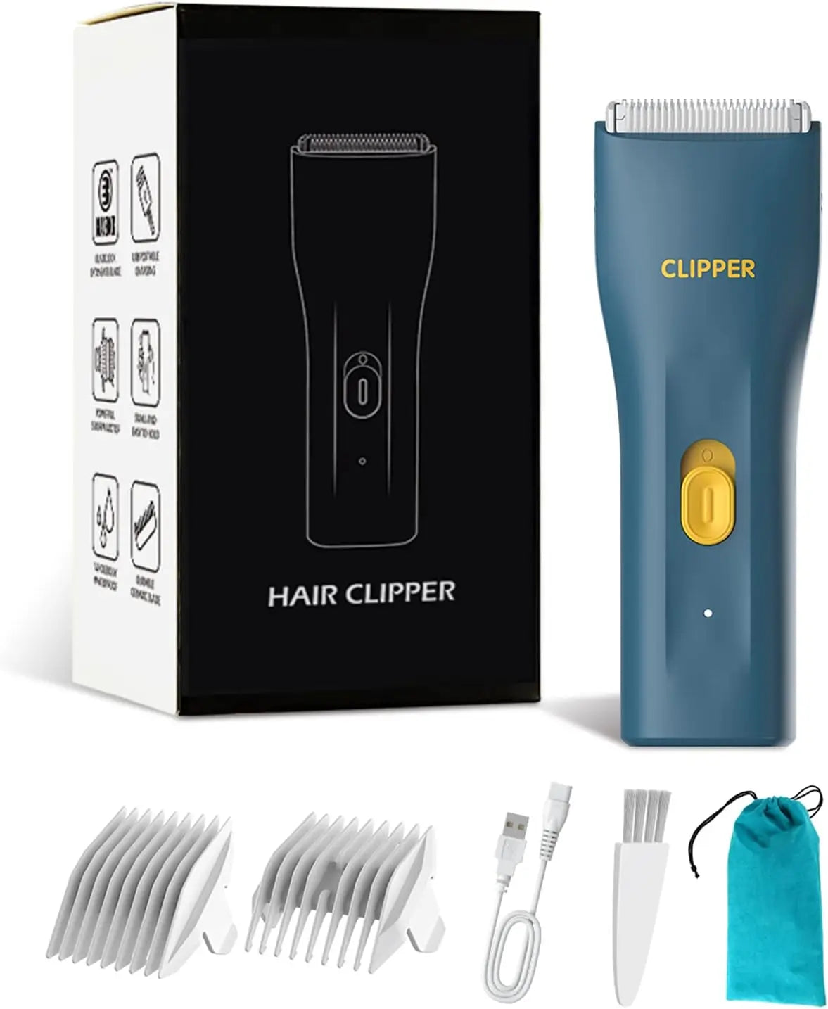2023Men's Electric Groin Hair Trimmer Pubic Hair Trimmer Body Grooming Clipper for Men Bikini Epilator Rechargeable Shaver Razor