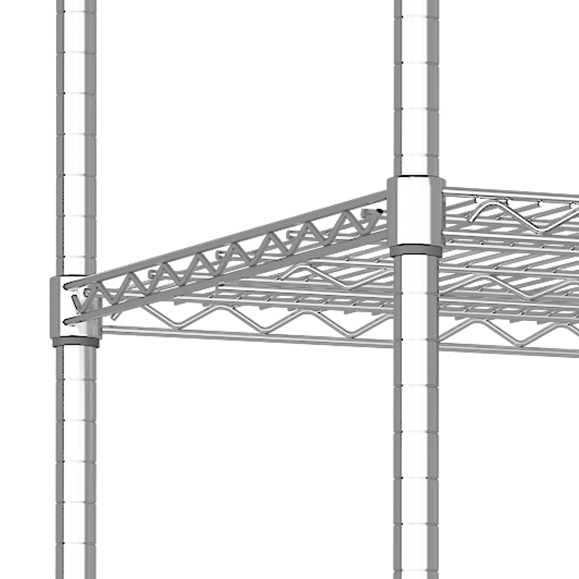 47''W X 24''D X 72''H 5 Tier Heavy Duty Adjustable Kitchen Shelving Unit, Wire Storage Shelves With Wheels, Pantry Organizer Rack Rolling Metal Shelf For Garage Closet Laundry
