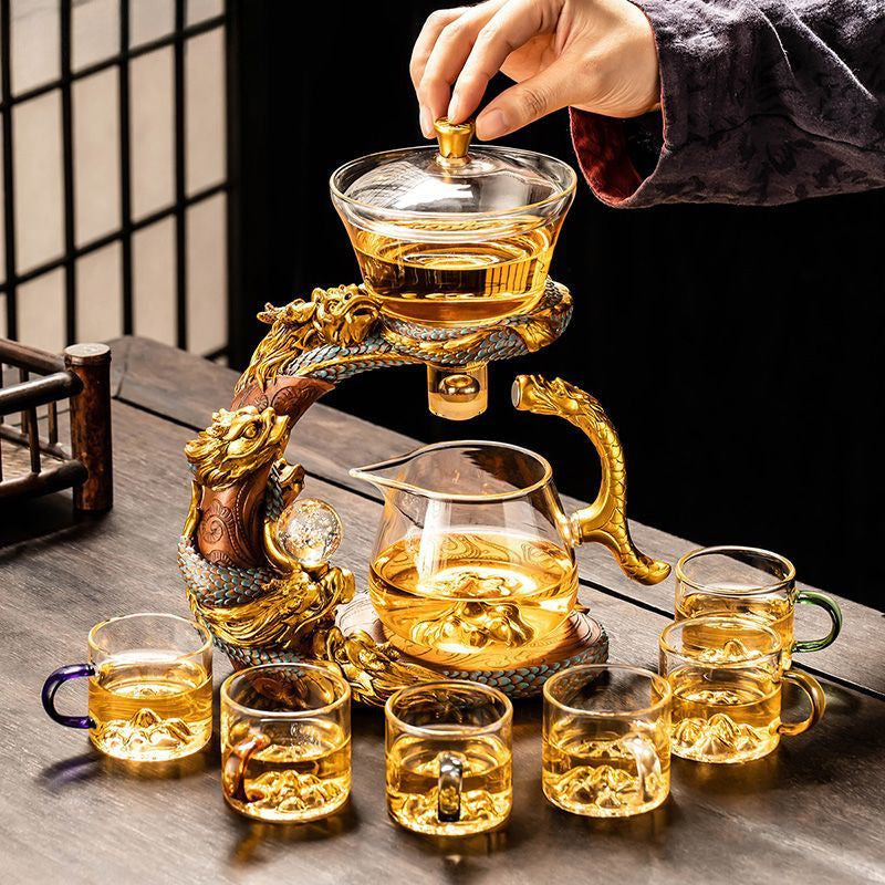Glass Automatic Tea Set Home Lazy