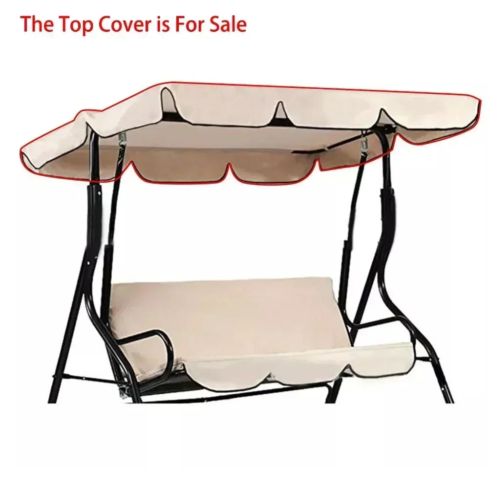 1pc Garden Swing Chair Top Cover Awning Top Rain Cover Canopy Swings Roof Canopy 164*114*15cm Garden Furniture Accessories