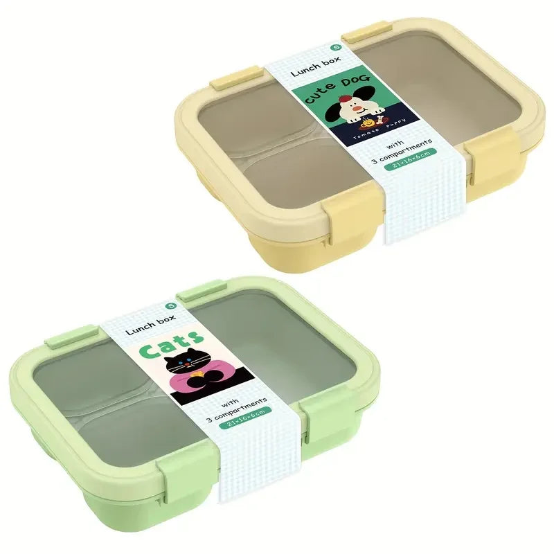 Bento Box Leakproof Lunch Food Storage with Stackable Design Carry Handles Office School for Kitchen Restaurant Use Lunch Box
