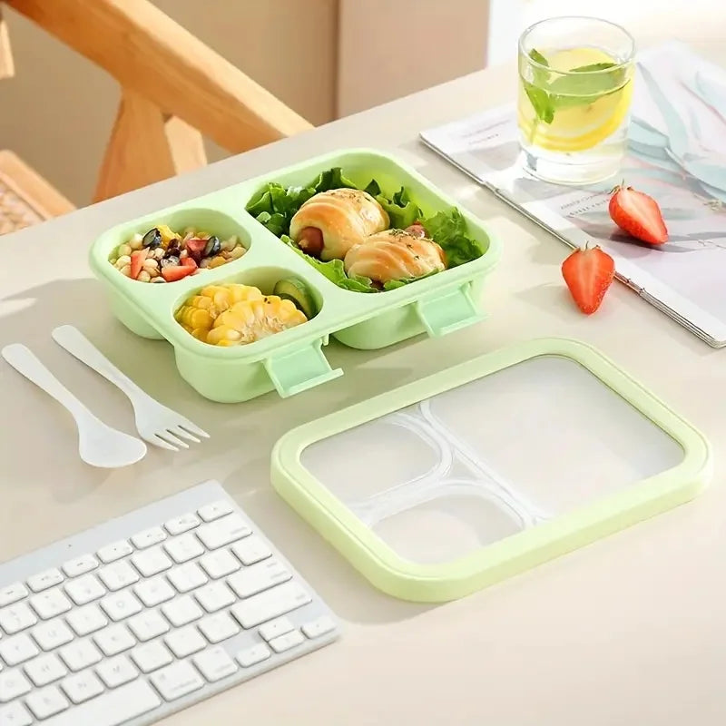 Bento Box Leakproof Lunch Food Storage with Stackable Design Carry Handles Office School for Kitchen Restaurant Use Lunch Box