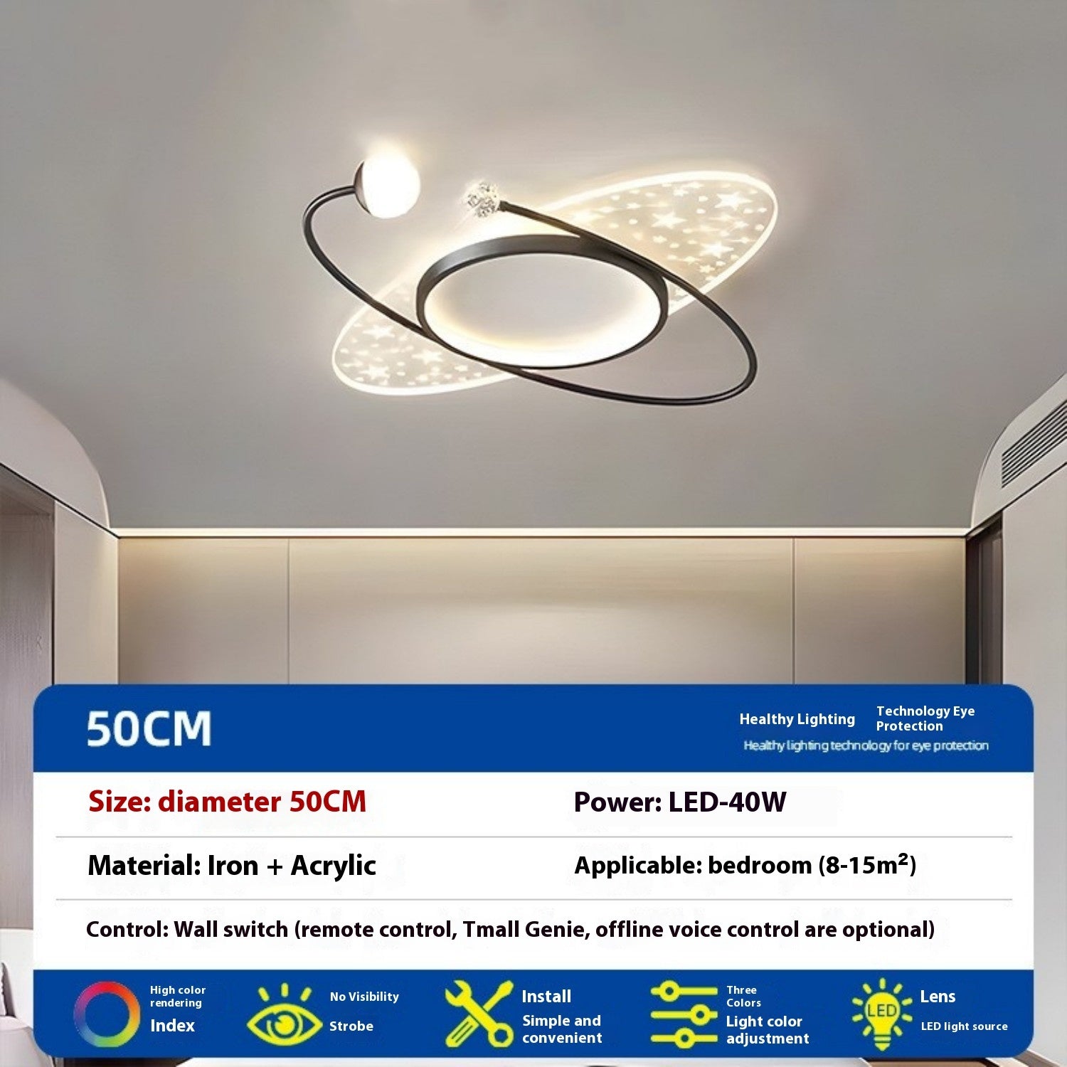 Modern And Minimalist Living Room Main Light