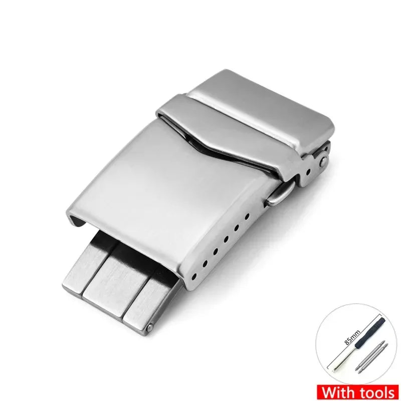16mm 18mm 20mm 22mm Watch Clasp Deployment Buckle 316L Solid Stainless Steel Watch Folding Buckle Watchband Accessories