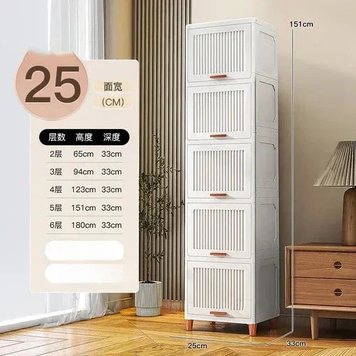 Advanced modern plastic kitchen cabinets, clamshell storage cabinets, home furniture, floor racks, multi-layer storage cabinets